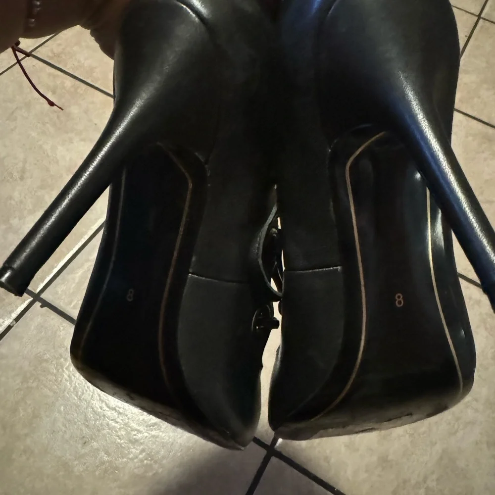 CHARLES JOURDAN PARIS Leather Corset Style Heels